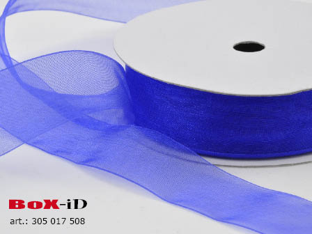 Organza woven edge Farbe 508 reflex 25mm x 25m